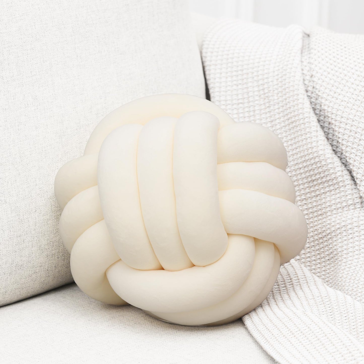 Slumblr® Nordic Woven Knot Ball Pillow