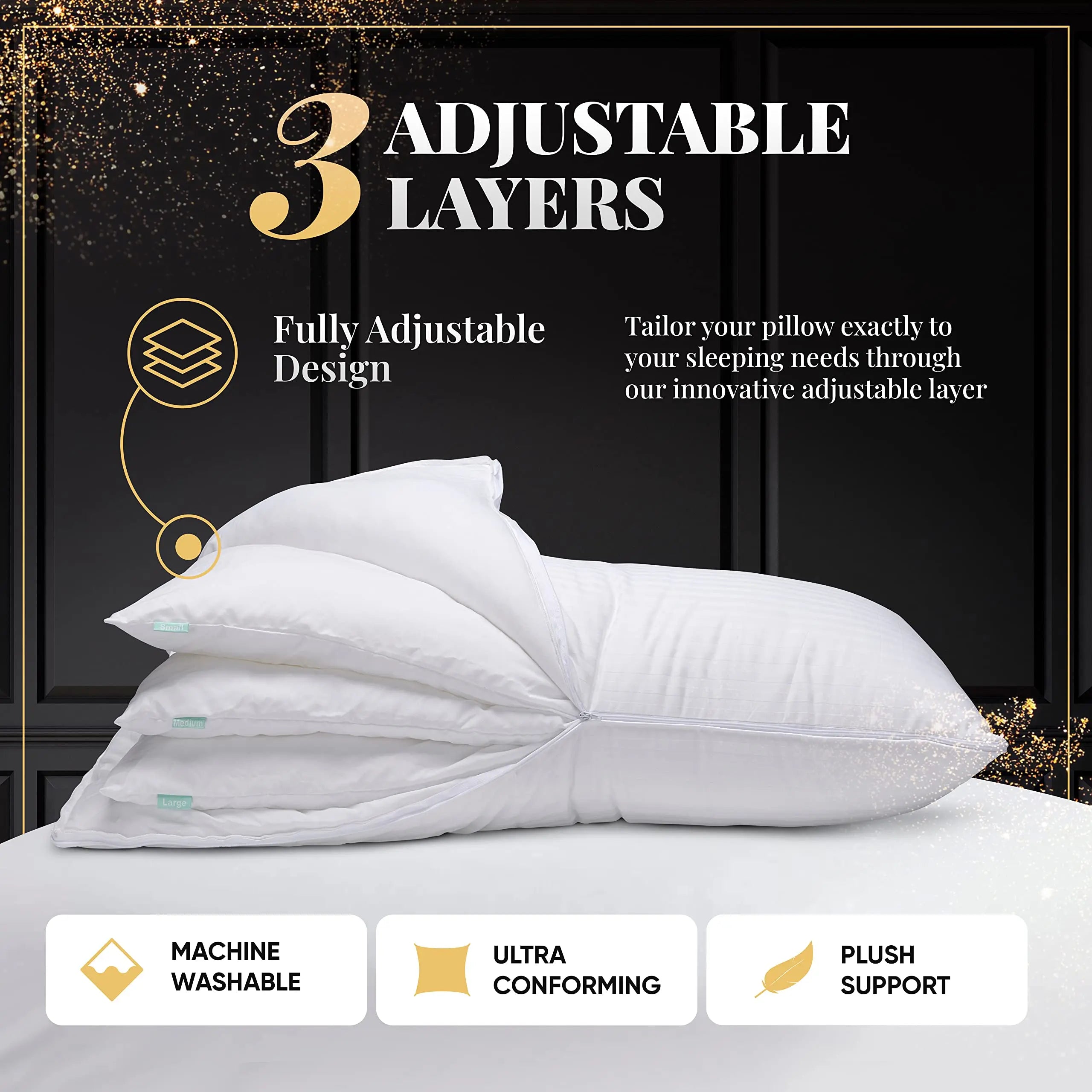 Slumblr® Luxury Adjustable Layer Cooling Pillow Slumblr