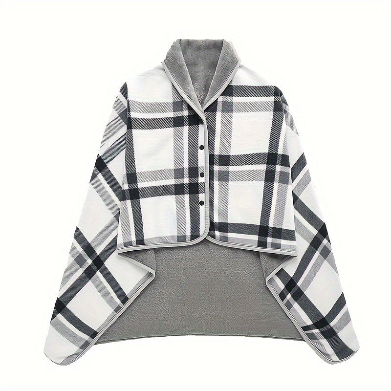 Slumblr® Fleece Wearable Plaid Blanket