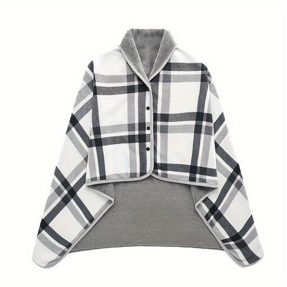 Slumblr® Fleece Wearable Plaid Blanket