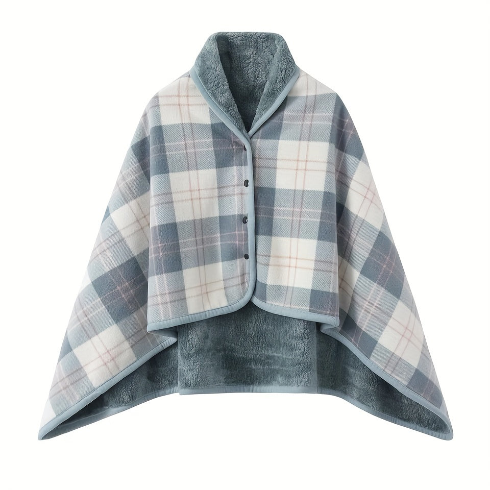 Slumblr® Fleece Wearable Plaid Blanket